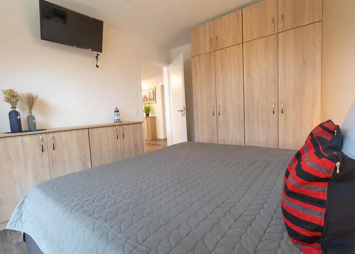 דירה Nordseeglueck 16 Mit Grossem Balkon Und Sauna